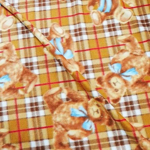 Teddy bear fleece fabric - bear,