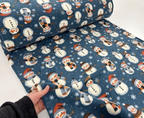 Christmas fleece fabric - fleece,