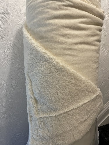 Cream sherpa polar fleece - ,