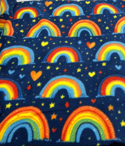 Rainbows printed anti pil - rainbows, anti-pil