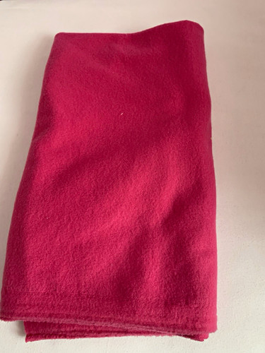 Cerise fleece fabric