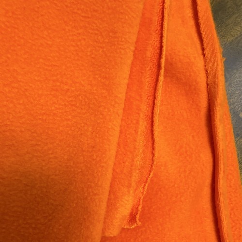 Orange medium weight fleece - orange,
