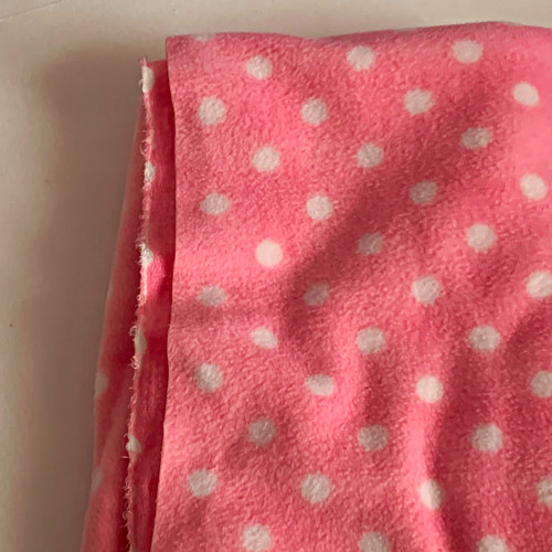 Pink white polka dot - &,